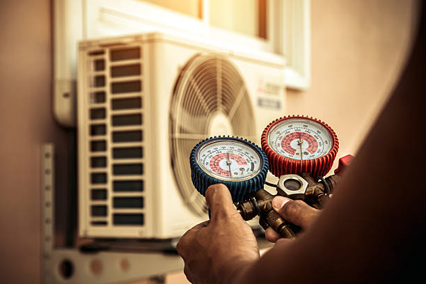 Professional Hvac technician working in Midland, PA